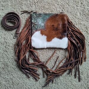 Cowhide Western Purse